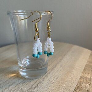 Suvi Beaded Earrings boho chic handmade casual gold silver delicate lightweight